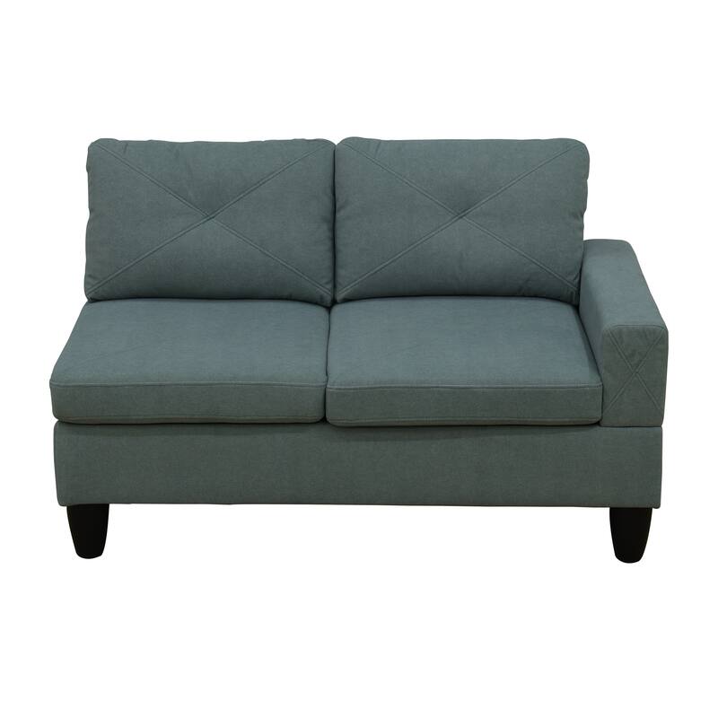 Contemporary 4-Piece L-Shaped Sectional Sofa Set