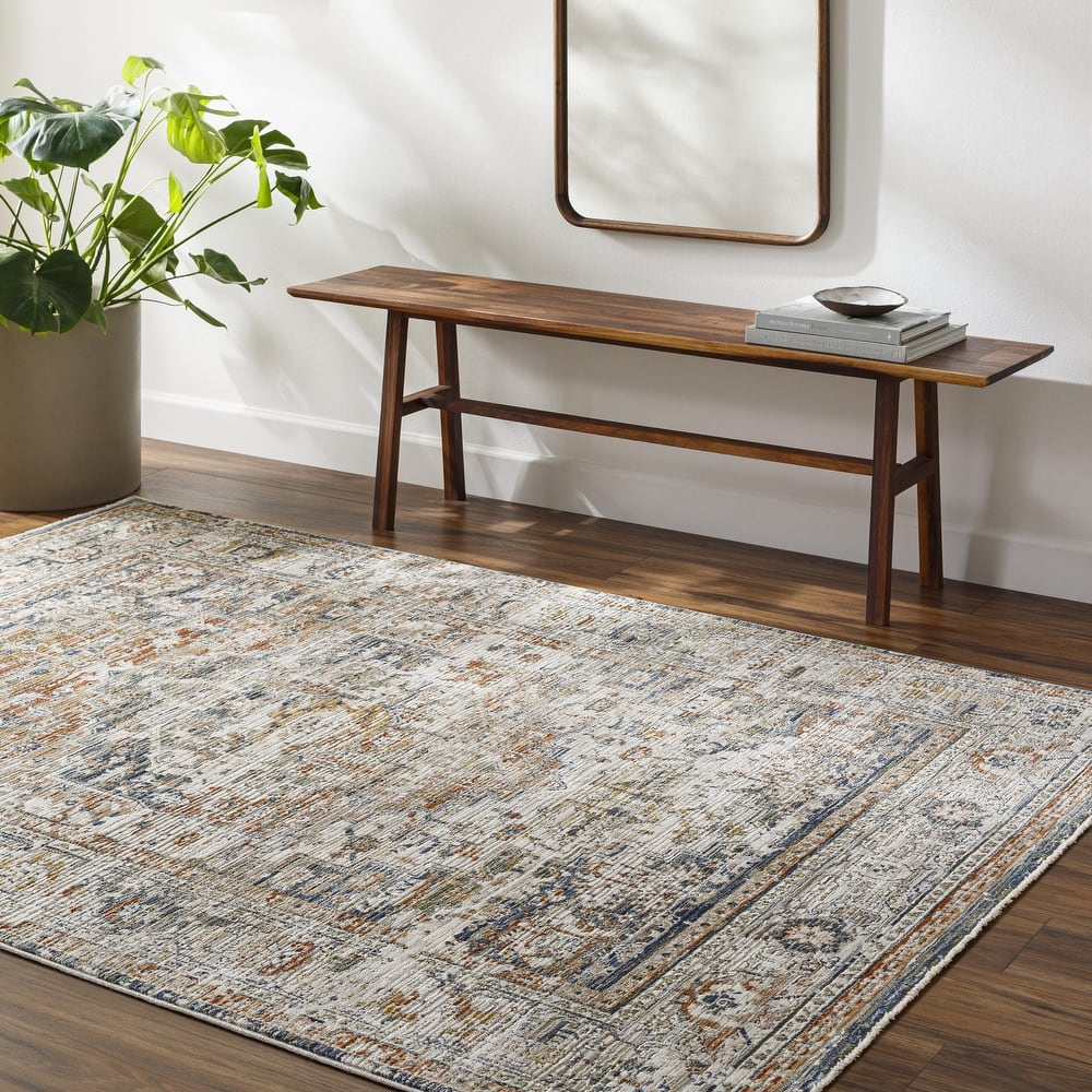 Livabliss Edmonton Traditional Border Area Rug