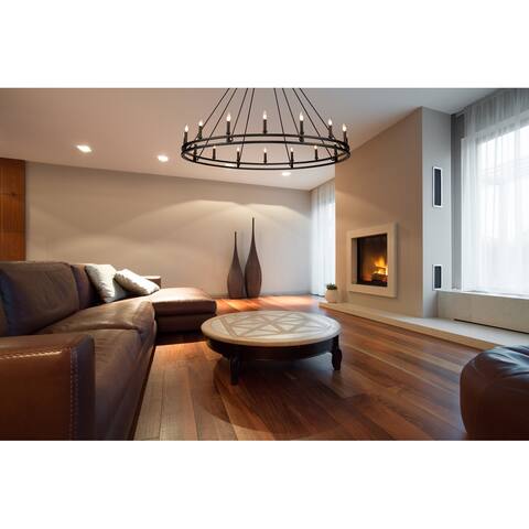 Dennison 16 Light Chandelier in Matte Black