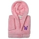 preview thumbnail 69 of 78, Sweet Kids 100% Polyester SUPER PLUSH Double Brushed Hooded Bathrobe with Purple Bookman Monogram W - Large