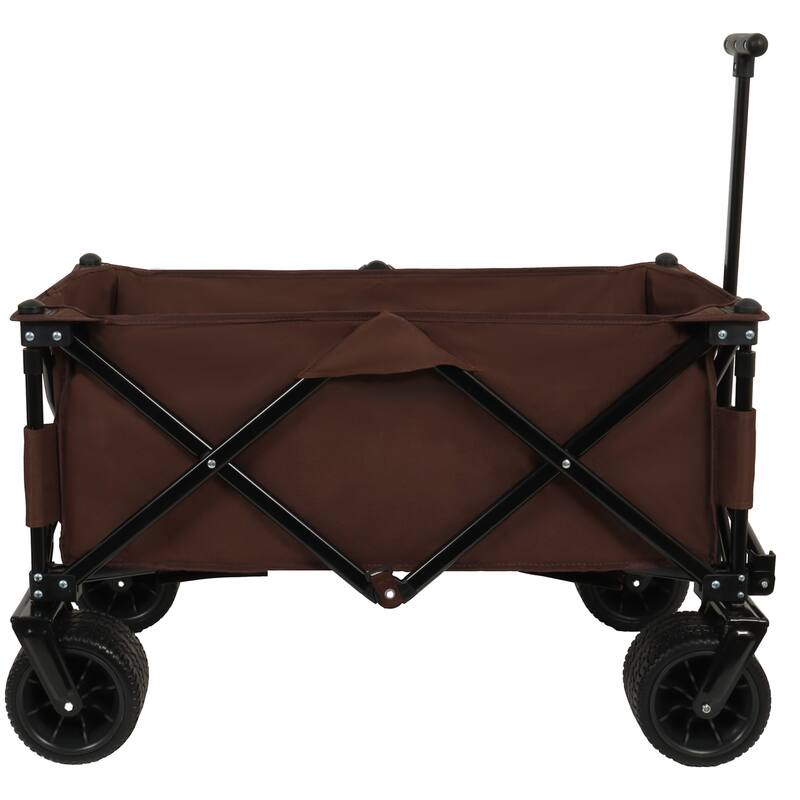 Utility Park Garden Cart - Folding Camping & Picnic Trolley, Brown