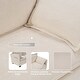 preview thumbnail 6 of 13, L-Shaped Corduroy Corner Sofa with Storage Armrest Cushions, Modular Cloud Sofa, 3-Seat Sectional