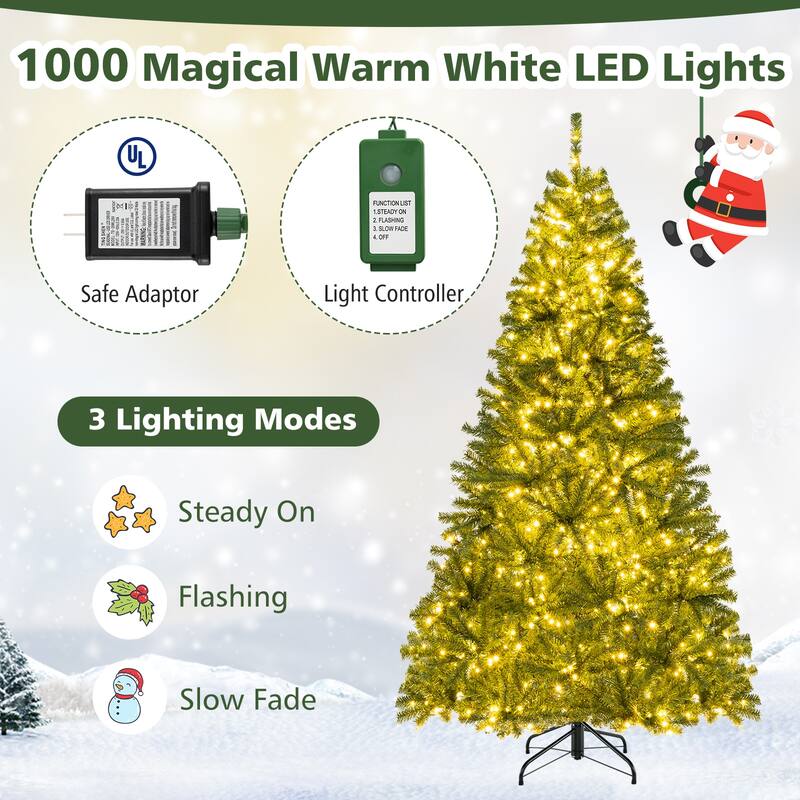 Costway 6/7/8 FT Artificial Christmas Tree with 1528/1098/680 Branch - See Details