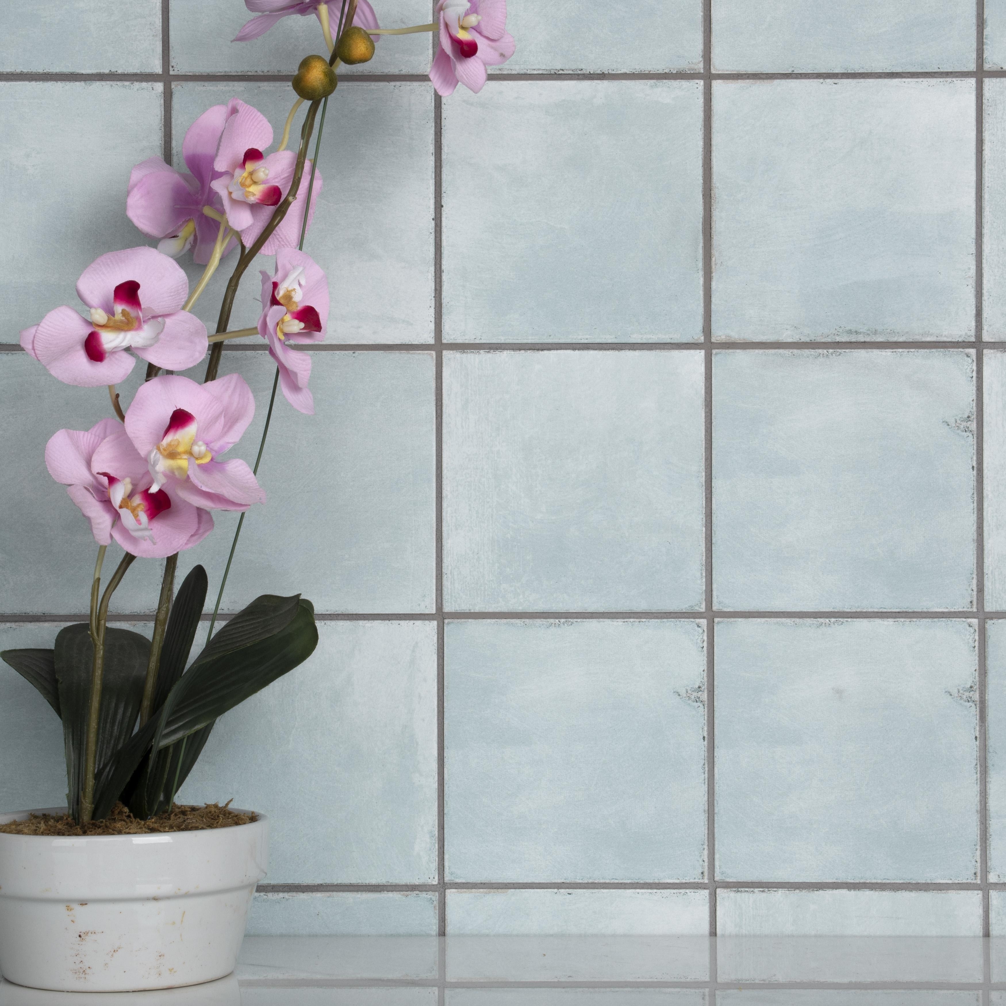 Merola Tile Barcelona Ocean 5-3/4" x 5-3/4" Porcelain Floor and Wall Tile
