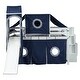preview thumbnail 8 of 35, Full Pine Loft Bed with Staircase, Slide, Tent, Tower, and Guardrail