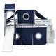 preview thumbnail 17 of 16, Full Size Pine Wood Loft Bed with Storage Staircase, Slide, Tent, Tower, Guardrail
