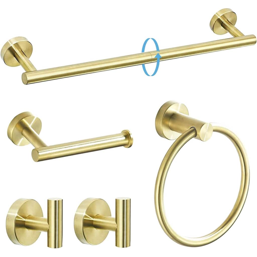 (Brusehd Light Gold)Bathroom Hardware Set, 304 Brushed Stainless Steel, 24 Inch