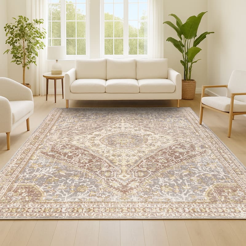 JONATHAN Y Portmany Modern Boho Vintage Medallion Area Rug