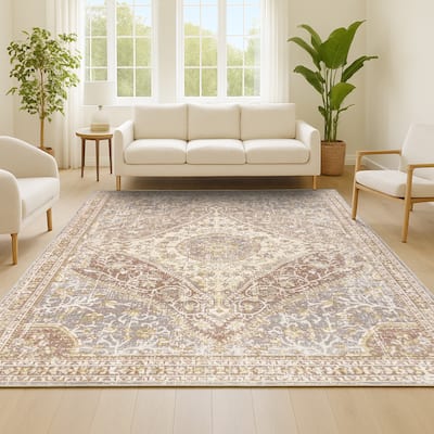JONATHAN Y Portmany Modern Boho Vintage Medallion Area Rug