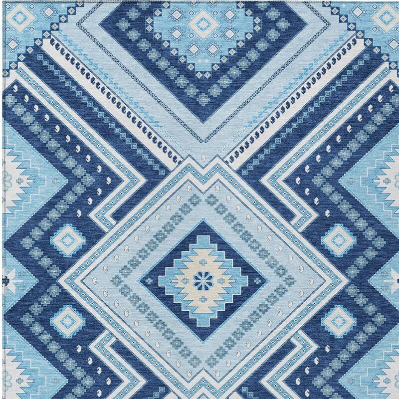 HomeRoots Tribal Transitional Rectangle Outdoor Rug