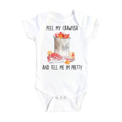 Crawfish Pot Pretty - Baby Boy Girl Clothes Infant Bodysuit Funny Cute Newborn