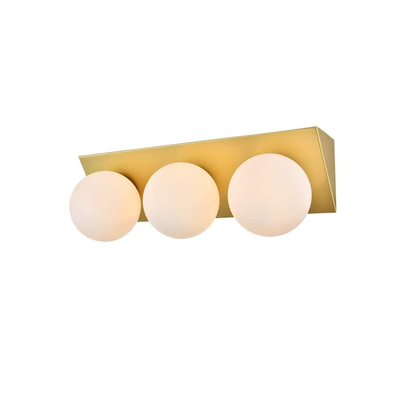 Jinzo 1 Light Black and Frosted White Bath Sconce