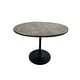 preview thumbnail 5 of 49, Carolina Living Alden Wood Top 40" Round Dining Table Fog Gray, Black