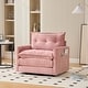 preview thumbnail 10 of 47, GALDWIN Chenille Upholstered 360°Degree Swivel Mid Century Modern Arm Chair for Living Room