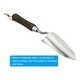 preview thumbnail 4 of 3, Potting Trowel Small Spade Garden Tool Graduated Garden Shovel Silver Yellow - Silver Tone, Yellow