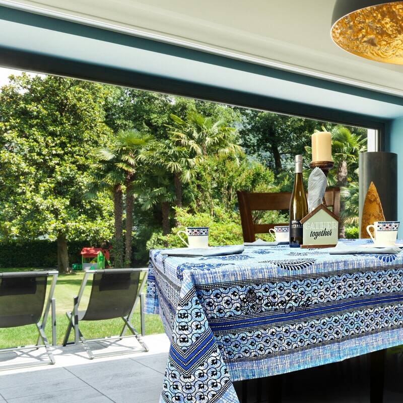 Cotton Floral Tablecloth Rectangle - 70 x 102 in.