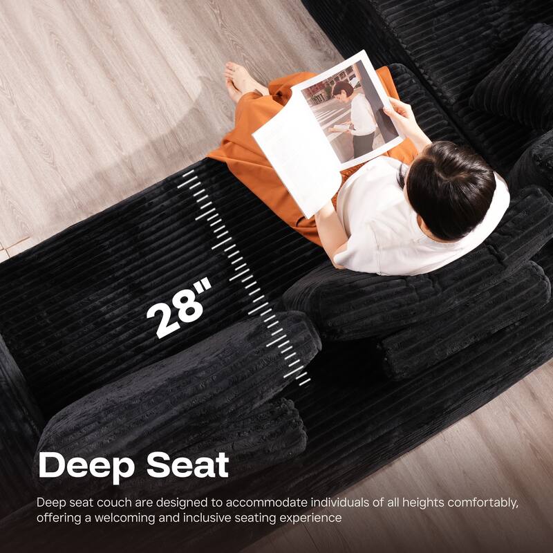 ​​OVIOS Modern Minimalist No-Assembly Living Room Set​