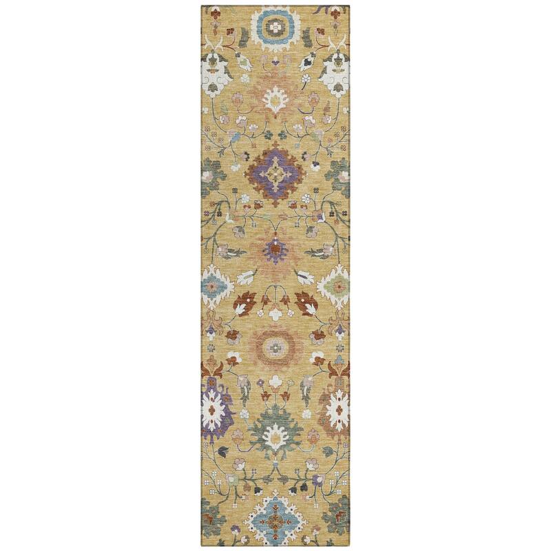 Machine Washable Indoor/ Outdoor Traditional Marci Chantille Rug
