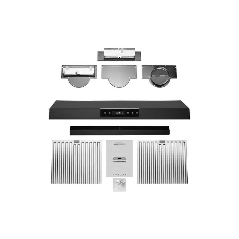 Hauslane PS18 Under Cabinet Range Hood, LED, Baffle Filters, 3-Way Venting, Available in Different Colors