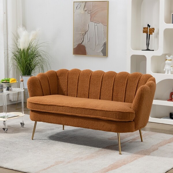 Gold loveseat sale