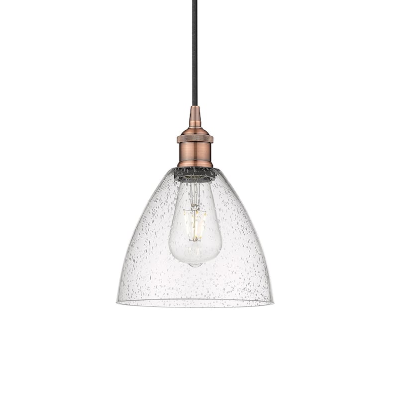 Innovations Lighting 616-1P-10-8 Edison Pendant Edison 8" Wide Mini - Antique Copper / Seedy