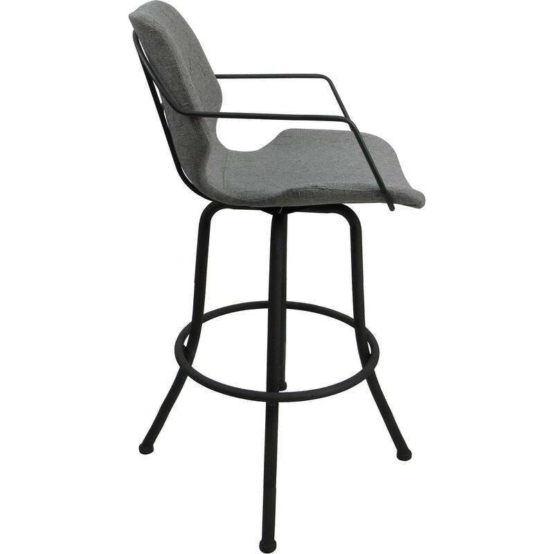Asheville Swivel Counter 26", 30" or Extra Tall 34" Metal Bar Stool