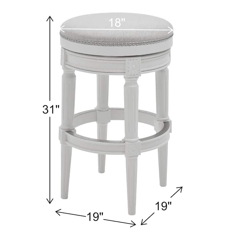 New Ridge Home Goods Chapman Backless Swivel 31"H Bar-Height Stool