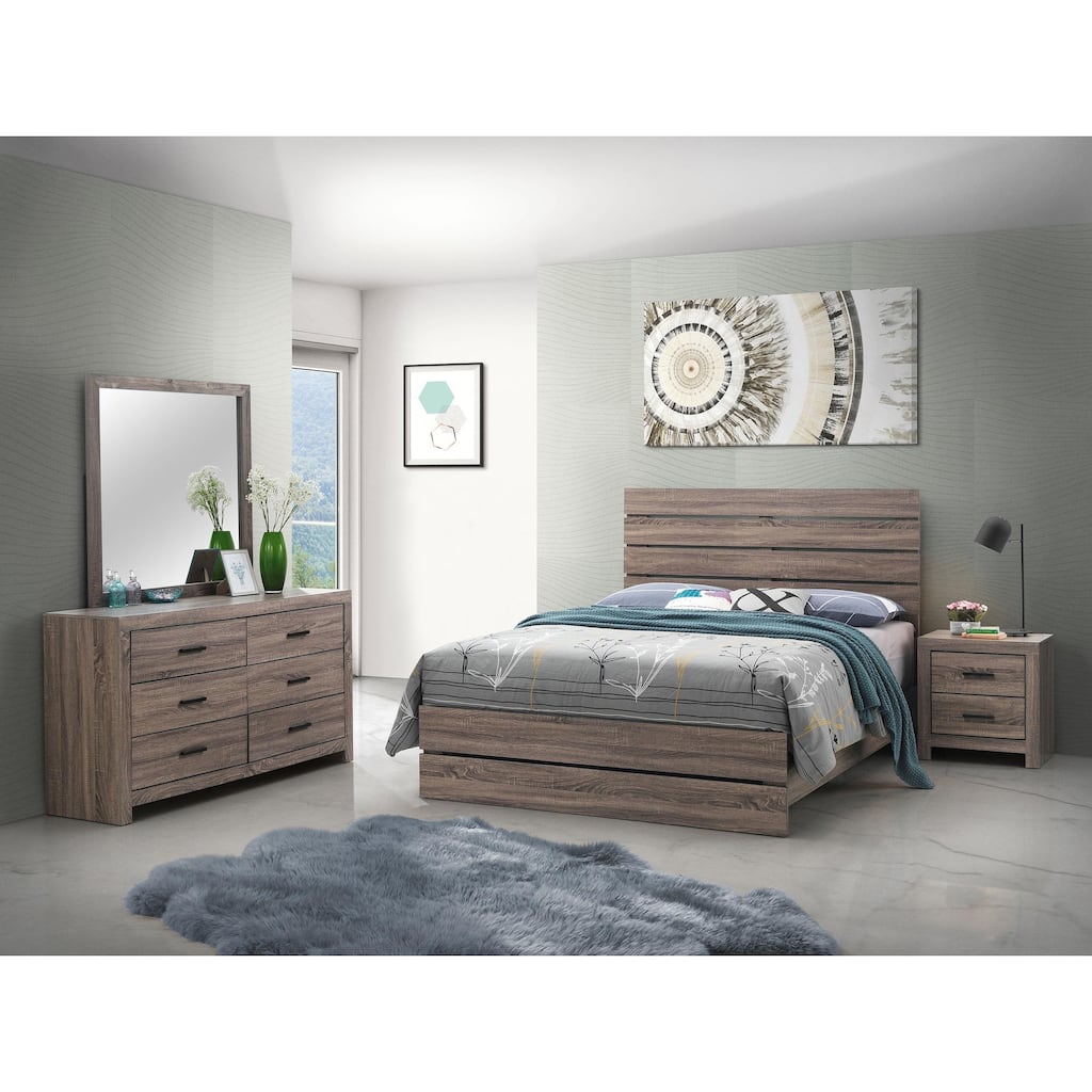 Brantford Farmhouse Panel Bedroom Set Barrel Oak