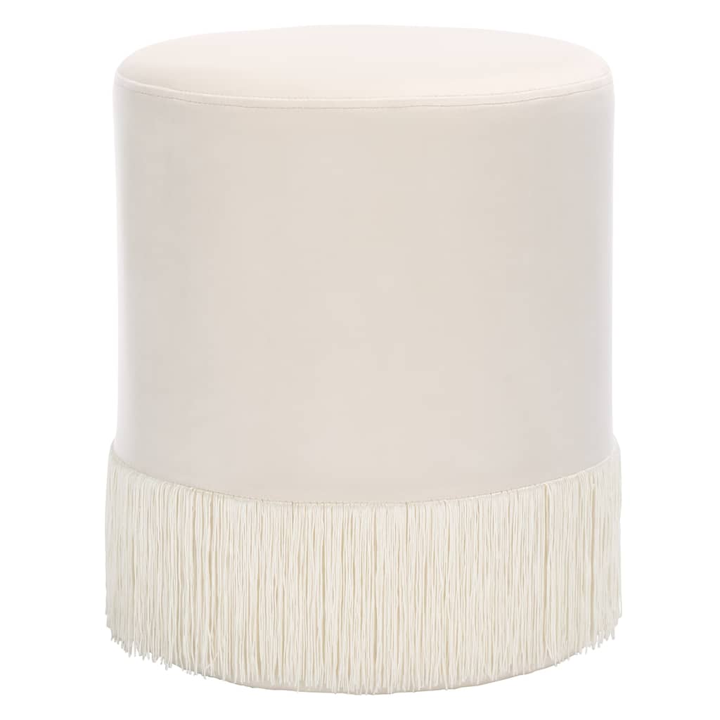 SAFAVIEH Reika Ottoman With Tassel (Fully Assembled)