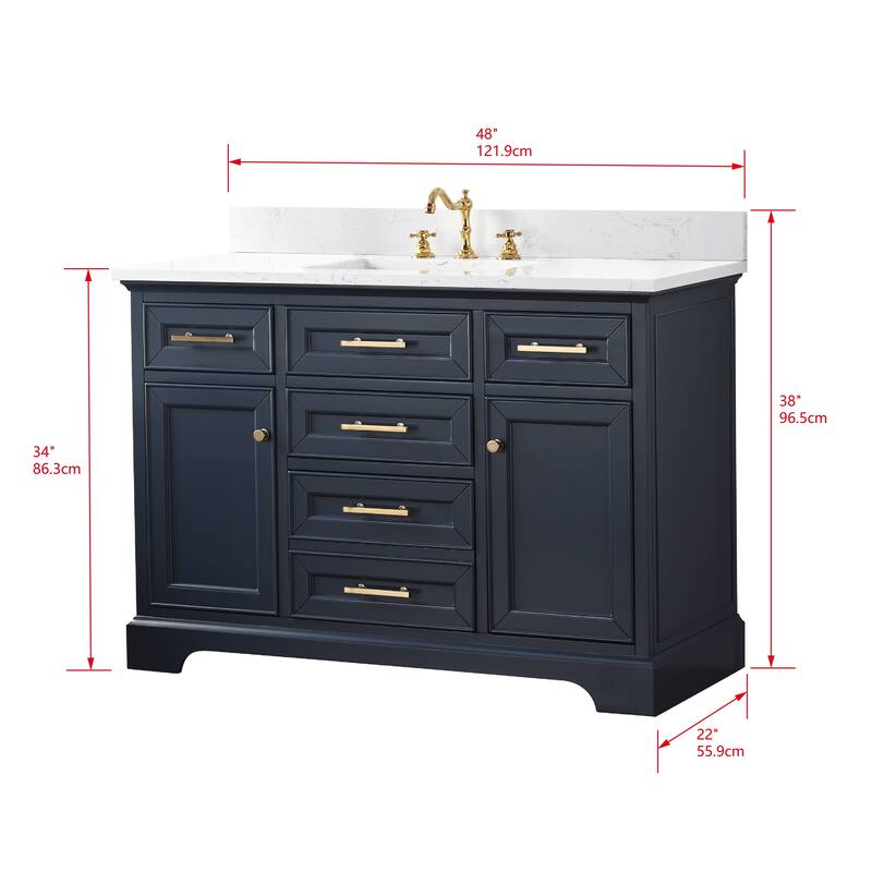 Sudio Design Thompson 48" Bathroom Vanity