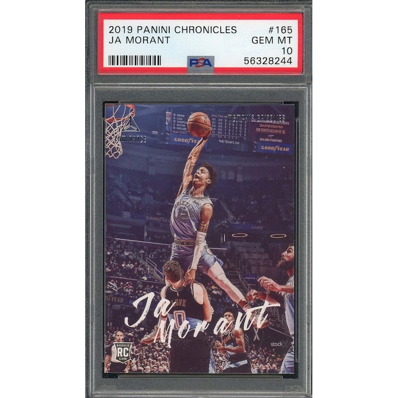 Ja Morant 2019 Panini Chronicles Basketball Rookie Card RC #165 Graded PSA 10 - 8'6" x 11'6"