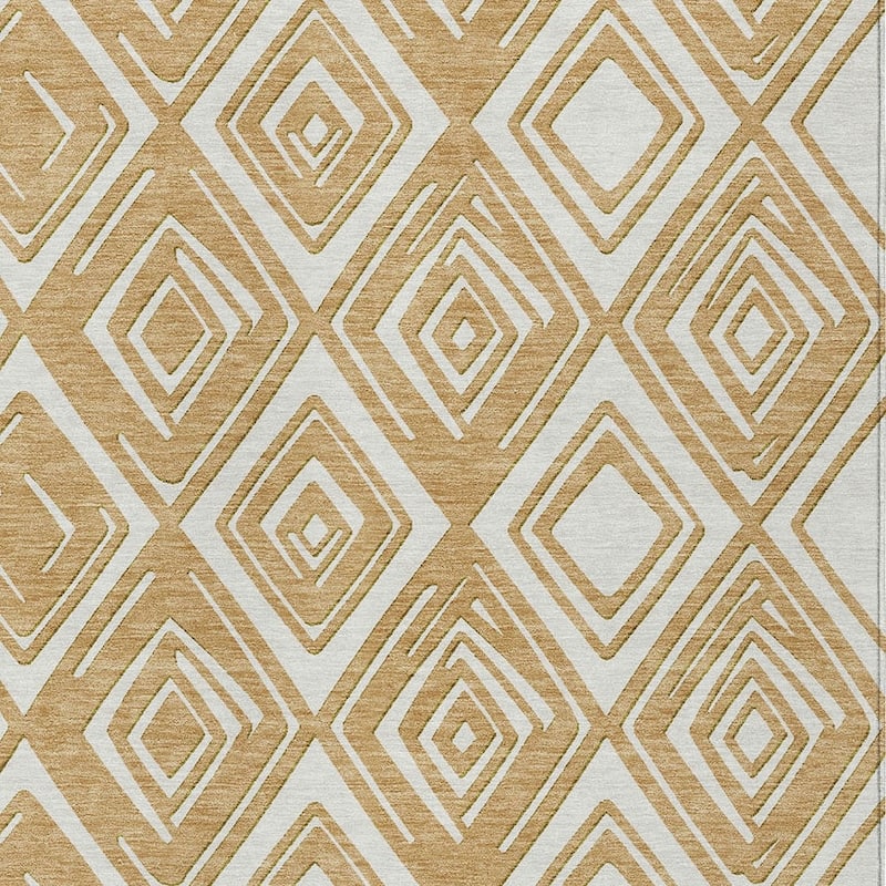 HomeRoots Geometric Transitional Rectangle Outdoor Rug