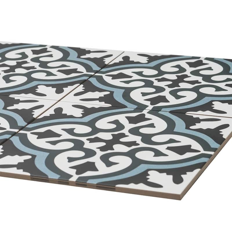 Venice 10x10 Matte Porcelain Encaustic Tile - Floor, Wall & Backsplash