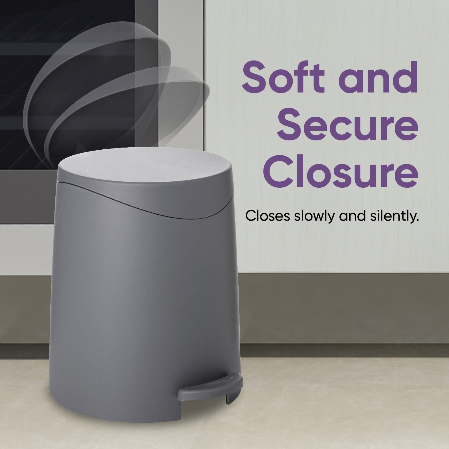 Superio Mini 3 L Step-on Trash Can - N/A-image