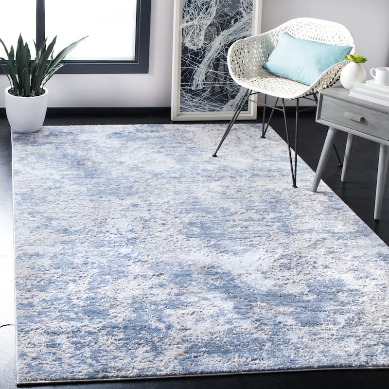 SAFAVIEH Amelia Modern Abstract Rug - 4' x 6' - Grey/Blue