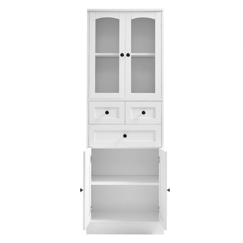 Bookshelf with Adjustable Shelves, Freestanding Display Storage Shelves Tall Bookshelf