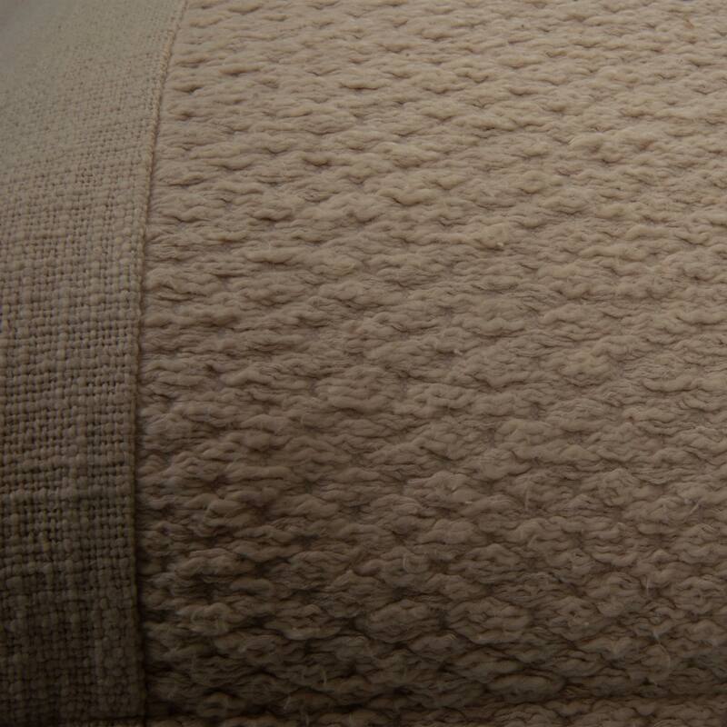 Rizzy Home Designed Blocked Textured Throw Pillow - Down Alternative - Natural