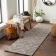 preview thumbnail 15 of 46, Hand-Woven Ann Tone-on-Tone Zig-Zag Wool Area Rug - 2' 3" x 14' Grey