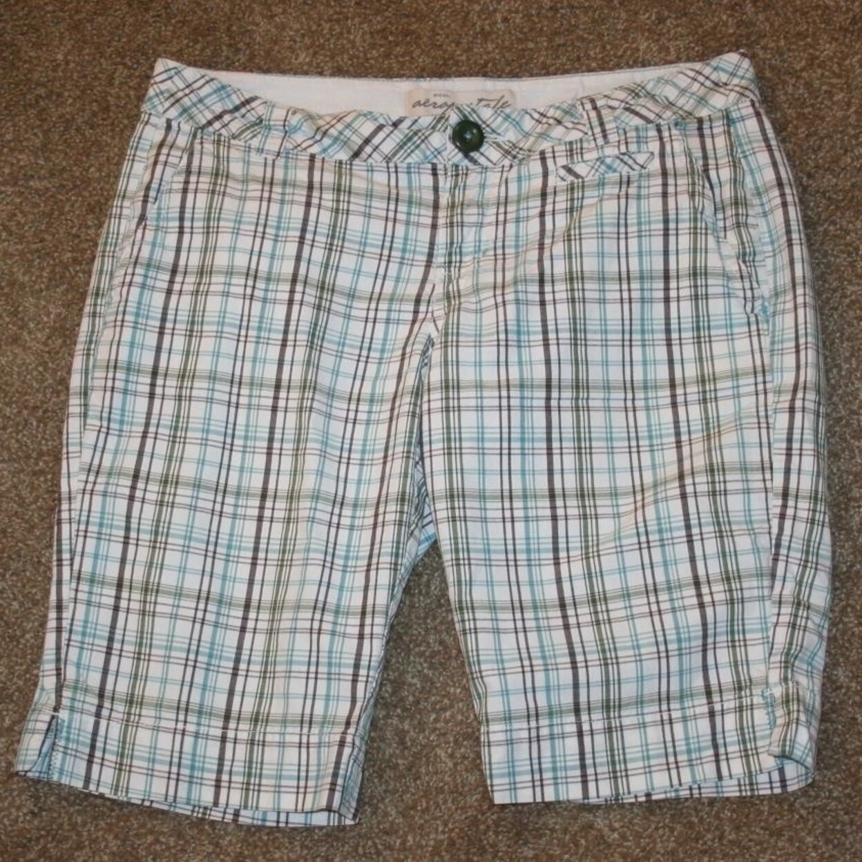 Aeropostale 7 8 Aqua Plaid Bermuda Shorts Waist 32 Chinos Womens Overstock 23031635 A classic piece to have in your closet, that you know you will use year after year. overstock com