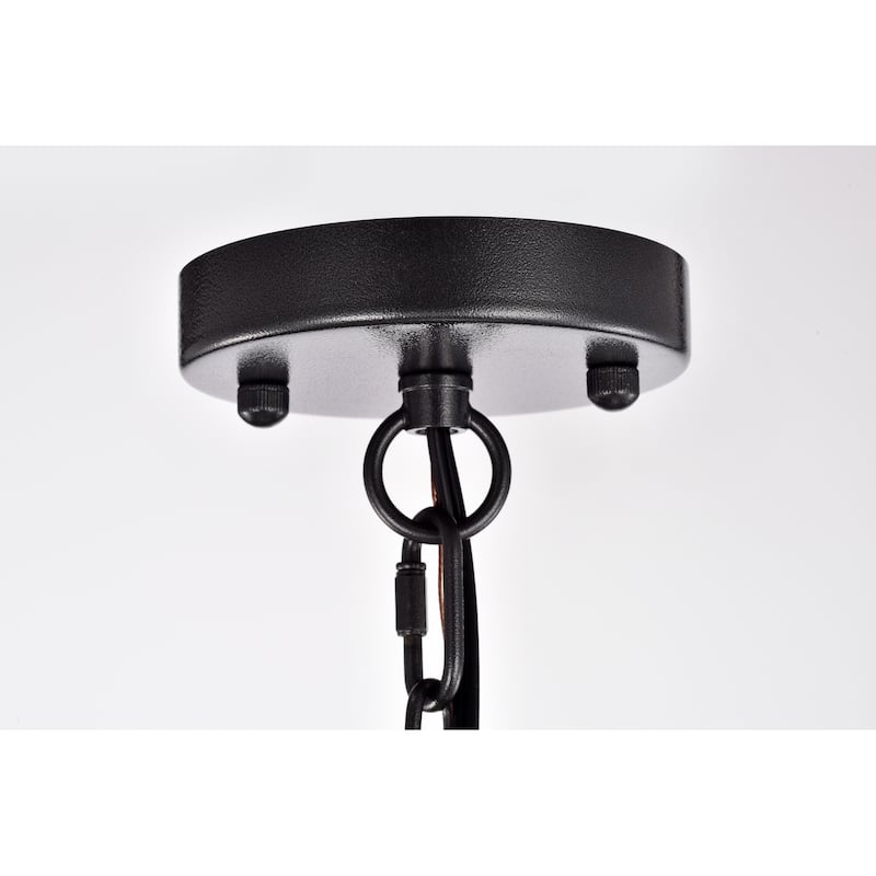 Sofie Weathered White+Smith Iron 12-Light 35-Inch Wagon Wheel Chandelier