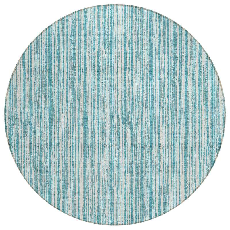 HomeRoots Striped Transitional Rectangle Outdoor Rug