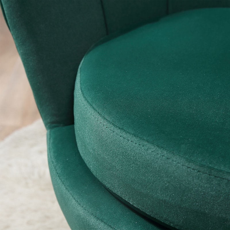 Velvet-touch Fabric Accent Chair