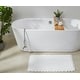 preview thumbnail 5 of 61, Better Trends Lilly Crochet Cotton Reversible Tufted Bath Rugs 21" x 34" - White
