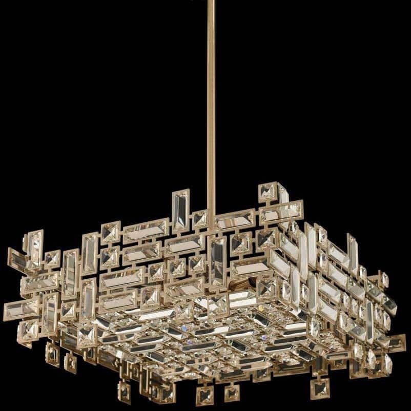 Allegri 11196-FR001 Vermeer 8 Light 21" Wide Crystal Pendant