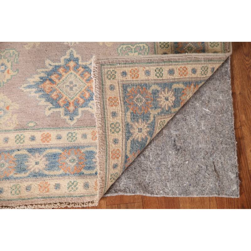 Geometric Kazak Foyer Rug Handmade Wool Carpet - 2'7" x 4'1"