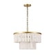 preview thumbnail 8 of 13, SAFAVIEH Couture Kiandra 19.75-Inch Marble 4-Light Tier Chandelier - 19.75" W x 19.75" D x 18.25 / 66.25" H