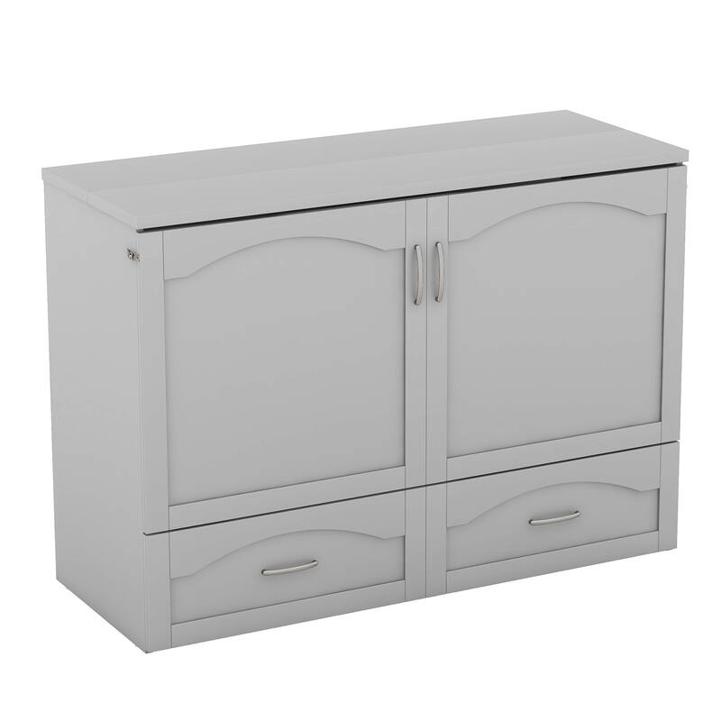 Full Size Murphy Wall Bed with drawer and Sockets and USB Ports