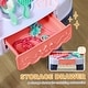 preview thumbnail 3 of 8, Qaba Kids Vanity Set with Mirror and Stool, Toddler Makeup Table with Music, Light, Drawer, Hair Dryer, 20 Makeup Accessories