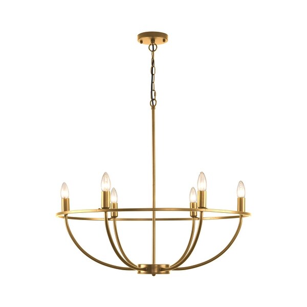 6-Light Classic Mid-century Chandelier - On Sale - Bed Bath