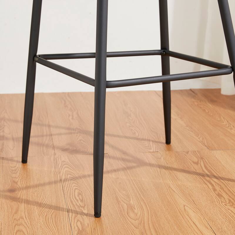 Glitzhome Set of 2 41"H Modern Tapered Leg Counter or High Bar Stools